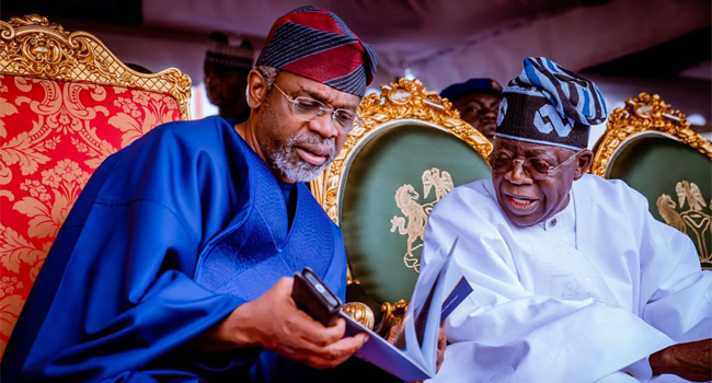 Chief of Staff to the President Femi Gbajabiamila and President Bola Tinubu